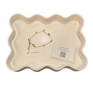 Coach Charm Chain Bracelet - Gold